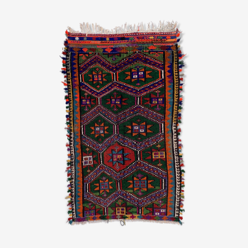 Medium Vintage Turkish Kilim Rug 176x105 cm Wool Kelim