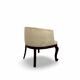 An antique Italian bar chair and a matching tufted vanity stool.