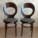 Pair of vintage Baumann chairs model "Mouette".