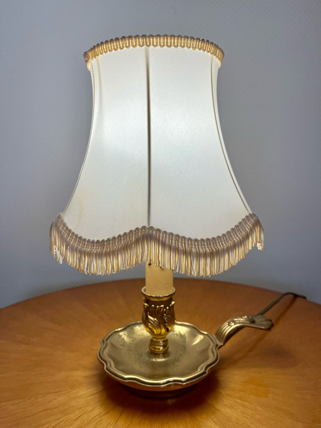 Lampe de chevet en bronze vintage 1960