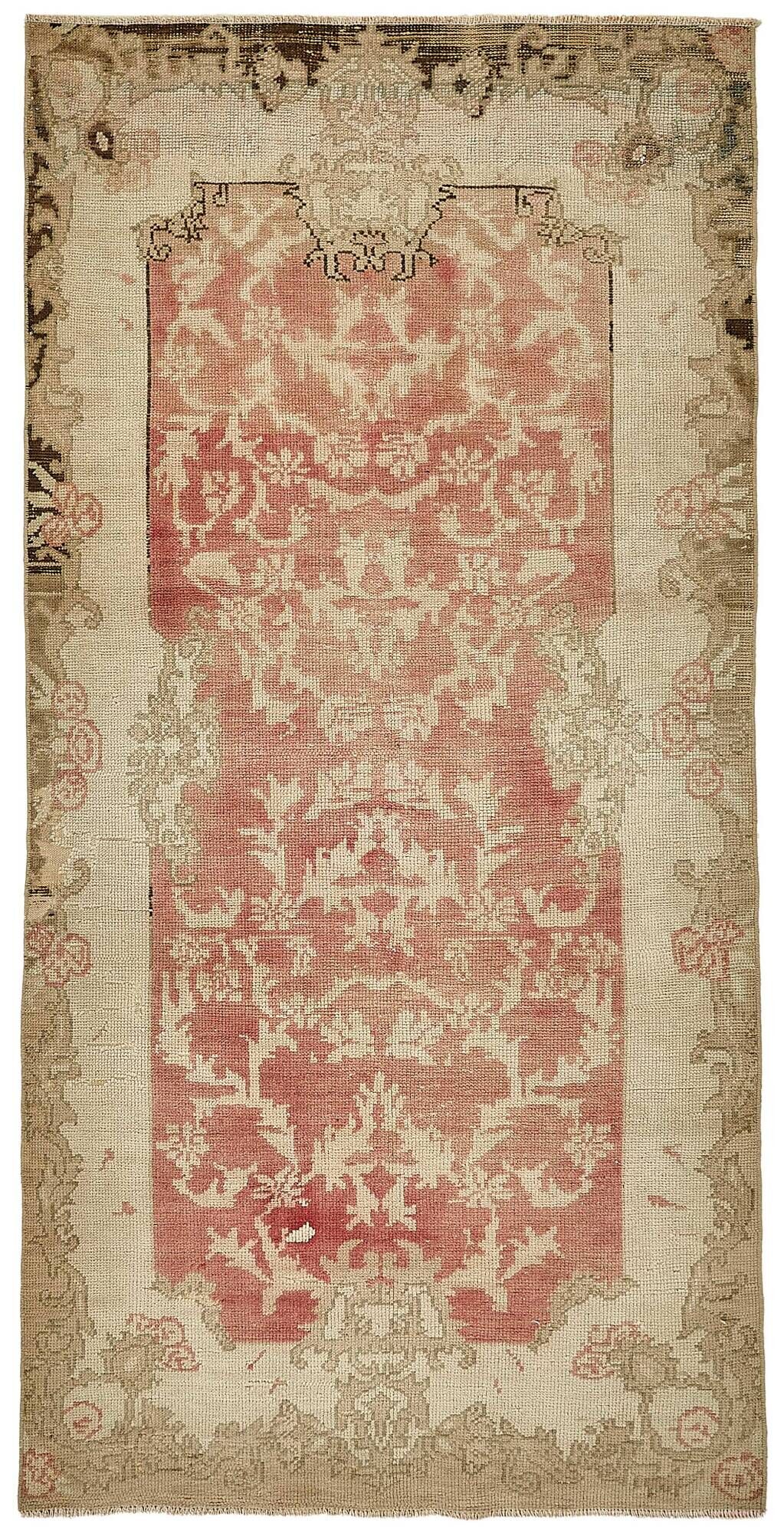 Turkish Vintage Anatolian Rug 106 cm x 212 cm