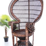 Fauteuil Emmanuelle Peacock, années 1960