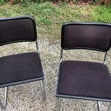 Pair of chairs Cesca B32 Marcel Breuer Italian reissues 90