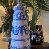 Cruche à eau en céramique émaillée peinte à la main, Espagne années 1960-1970