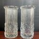 Pair of vintage pressed glass vases