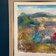 Original Swedish Oil on Canvas - "Children Playing" by Nils Sewerin (1920-1985) - Signed - Vintage and Framed - 77 × 66 cm (30.3" × 26")
