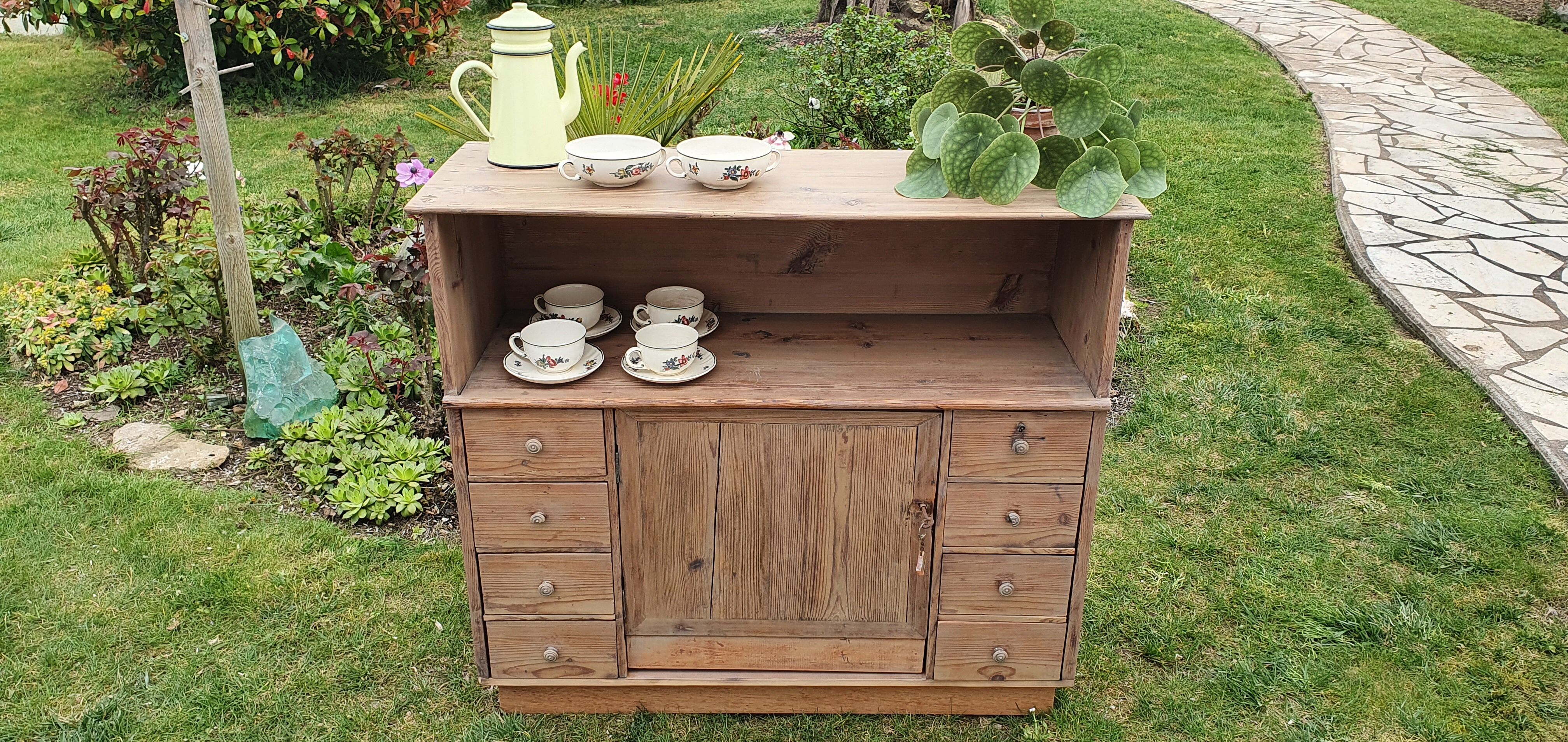 Small pharmacy or school furniture with drawers. 1920.