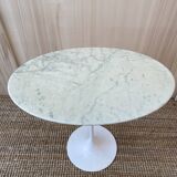 Calacatta Oval Side Table KNOLL