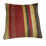 Housse de coussin kilim turc vintage, 40 x 40 cm