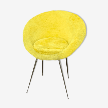 Corolla yellow vintage rug 60 armchair
