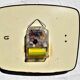 Pendulum, Yellow JAPY Formica wall clock from the 60s VINTAGE