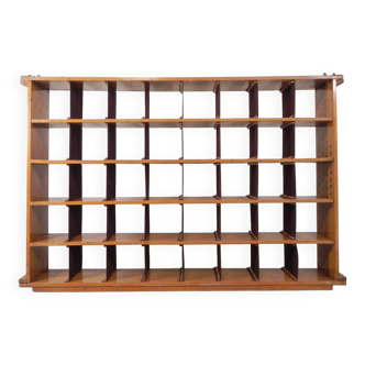 Sorting cabinet, compartment cabinet with 40 pieces of waste, 1950s