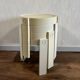 4 flair nesting tables for prisunic space age 70s white plastic