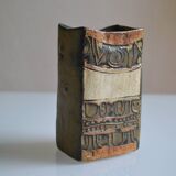 Brutalist stoneware vase by Louis Hudson circa 1950-1970