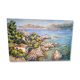 Provencal landscape calanque oil / cardboard signed 85/56cm