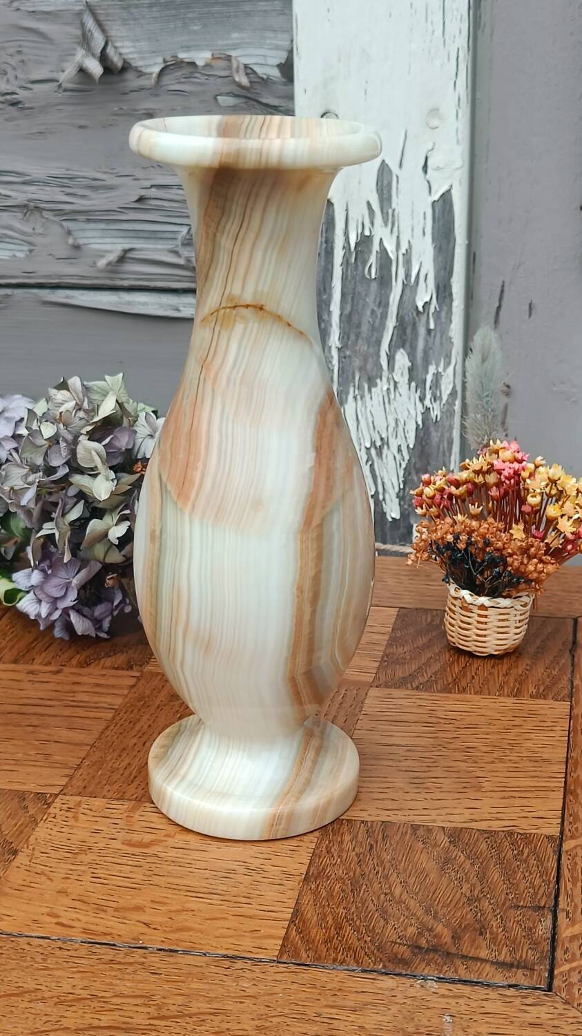 Vintage alabaster vase