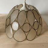 Vintage mother-of-pearl pendant lamp