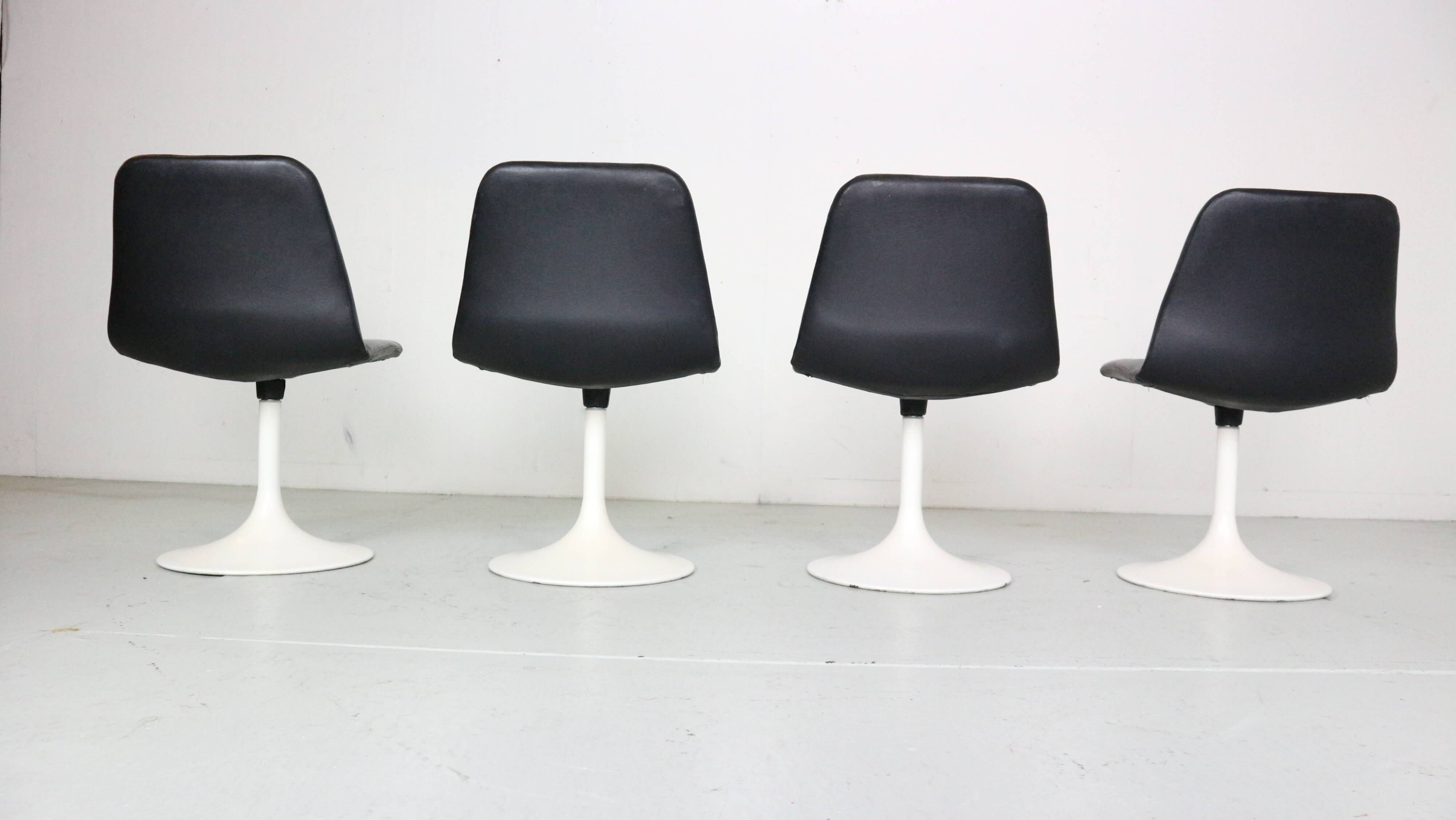 Scandinavian Modern Set Of 4 Dinning Chairs By Börje Johanson Vinga, Sweden 1970