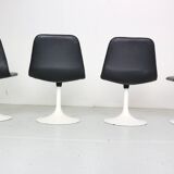 Scandinavian Modern Set Of 4 Dinning Chairs By Börje Johanson Vinga, Sweden 1970