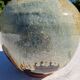 Glazed stoneware ball vase