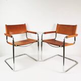 Paire de chaises Bauhaus S34, conçues par Mart Stam, Bulthaup, Allemagne, années 1980