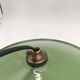 Pair of enamelled metal pendant lights