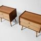 Paire de chevet Scandinave - Vintage circa 1960 1970