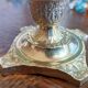 Gold solid brass candle holder