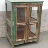Vitrine ancienne vitrée en bois