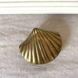 Shell box in gilded brass
