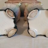 Pair of vases + planter