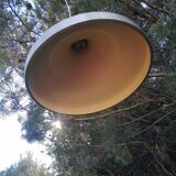 Suspension space age vintage en aluminium brossé