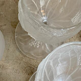 Set of 5 wine glasses