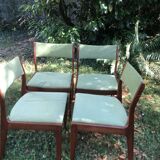 Danish Scandinavian teak chairs Uldum Möbelfabrik 60s