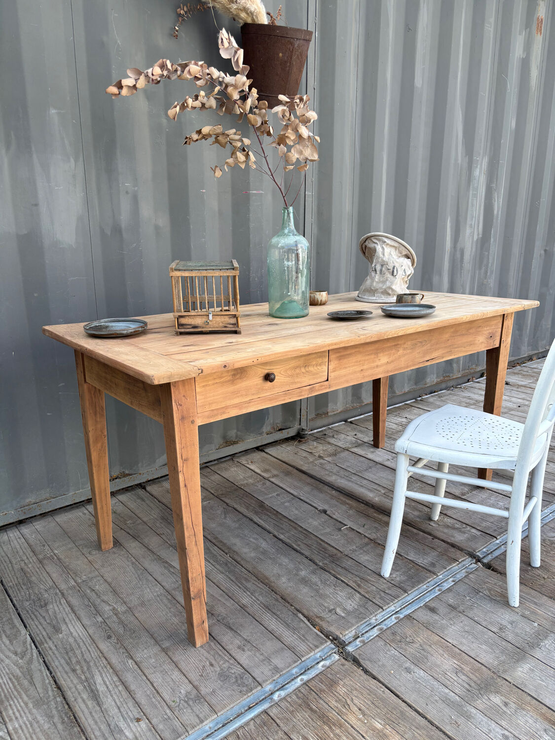 Old farmhouse table