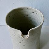 Sandstone pitcher, signed, 70-80s