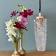 Vintage glass tulip suspension with diamond tip (SE10)
