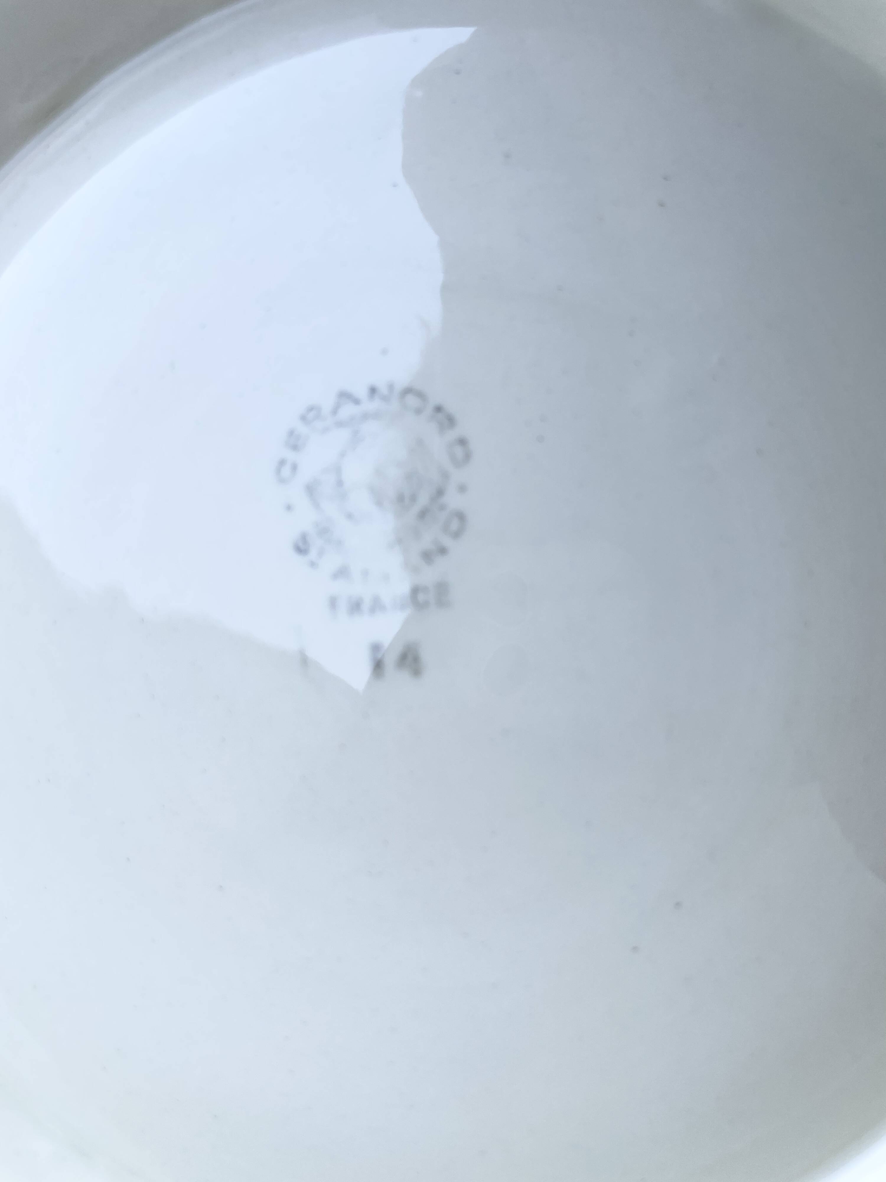 Ceranord St Amand pedestal plate model Nigeria 1920