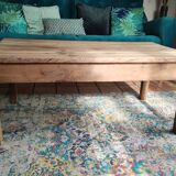 Vintage solid oak farmhouse coffee table 113x64