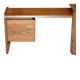 Mid-century modern right-angle desk in Brazilian wood.