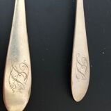 Two silver-plated spoons from the late 19th century