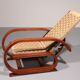 An exceptionally rare mahogany recliner crafted in Italy during the 1950s"