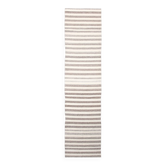Brown & Beige Striped Turkish Runner Rug, 78x330Cm
