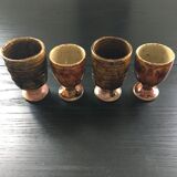 Lot 4 mugs en grès