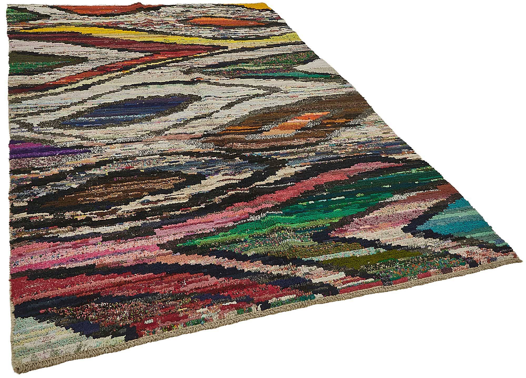 Handwoven Turkish Recycled Boho Rug 172 cm x 256 cm