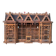 Important bird cage - aviary representing a house early 20th century l 158 cm