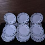 Lot de 6 assiettes à dessert 5200 Sarreguemines et Digoin Vintage