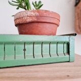 Green metal workshop drawer - tray