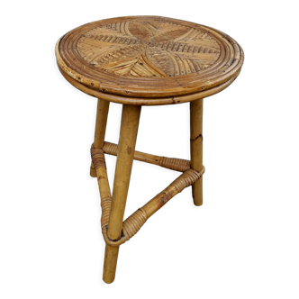 Bamboo tripod stool