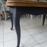 Vintage italian oak table with 2 extensions